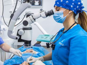 dentista en Burjassot - microscopio